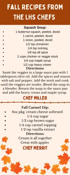 Fall Recipes From Your LHS Chefs