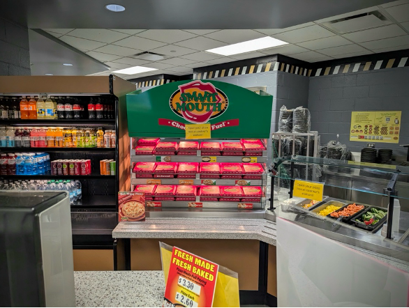 Pizza Display in the Cafeteria