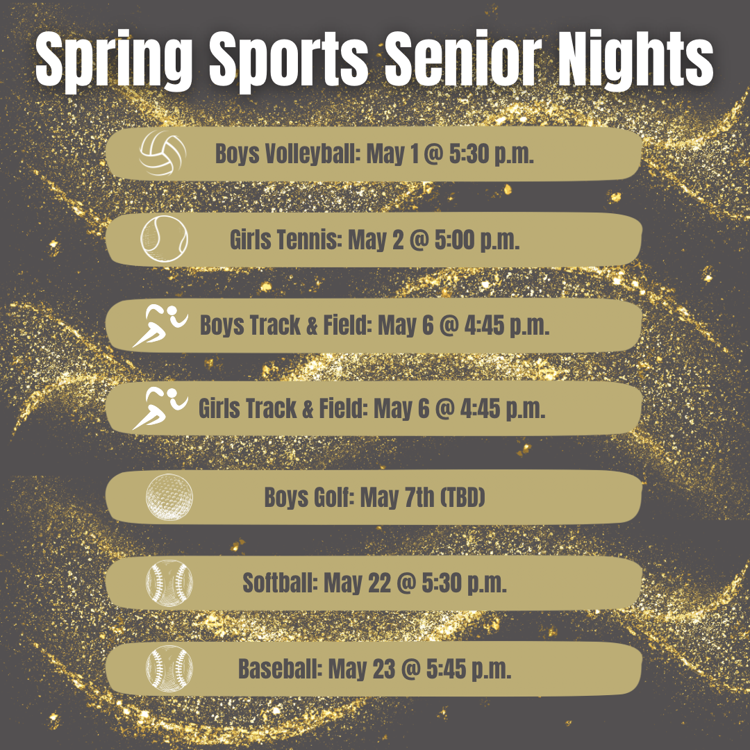 Spring Sports Senior Nights